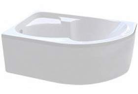 КОМПЛЕКТ Ванна "DIANA" 150x90 L (01ди1590л)+Панель(02ди1590)+Рама(03ди1590)+Сифон(SE-GC4) - керамическая плитка