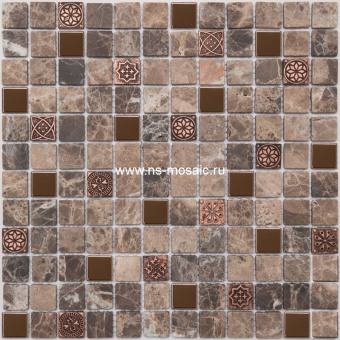K 716 камень матовый, метал (23*23*8)298*298 - керамическая плитка - Stone series 