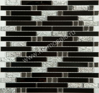 MS-606 метал стекло  (15*48*98*6) 305*298  - керамическая плитка - Metal series 