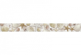 BWU60ALD404 бордюр Айленд / Ailand 60*600*8 (13 шт. в коробке) ракушка - керамическая плитка