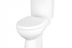 Унитаз-компакт NATURE NEW CLEAN ON 011 3/5, с кр.дюропл., lifting, easy-off, белый безободковый - керамическая плитка